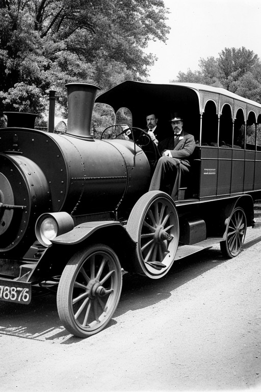 barnum, locomotive|car, 1890, (circus sideshow in background:1.1)